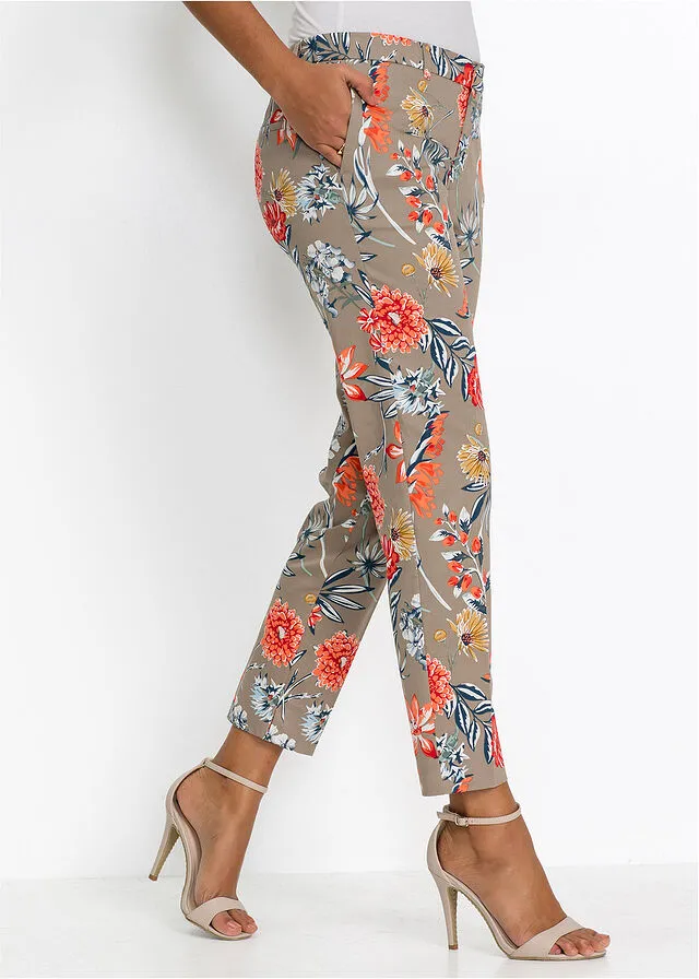 Pantalón capri estampado