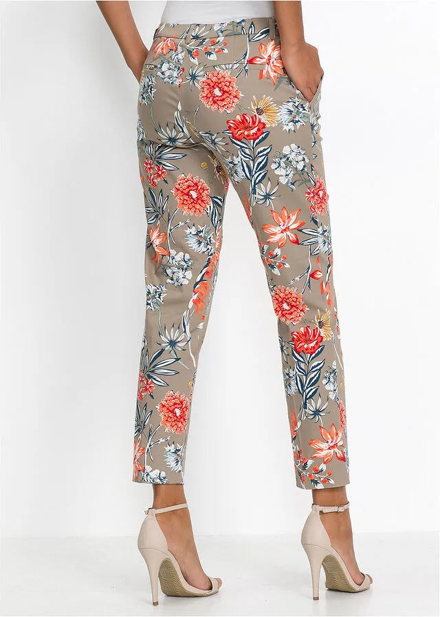 Pantalón capri estampado