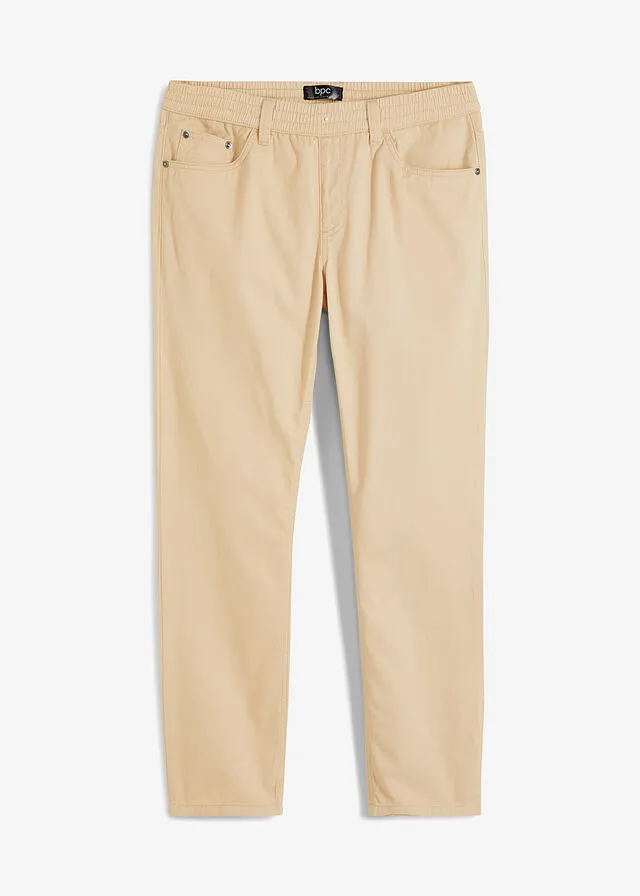 Pantalón con cinturilla elástica Beige