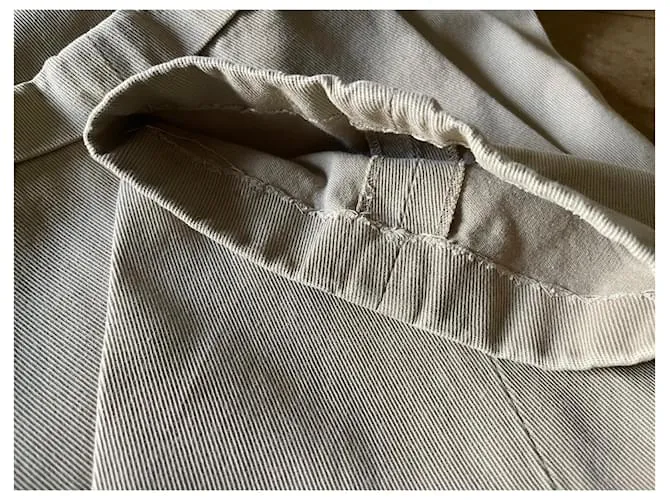 Pantalón de sarga de algodón Beige Brunello Cucinelli T. 54 ESO 