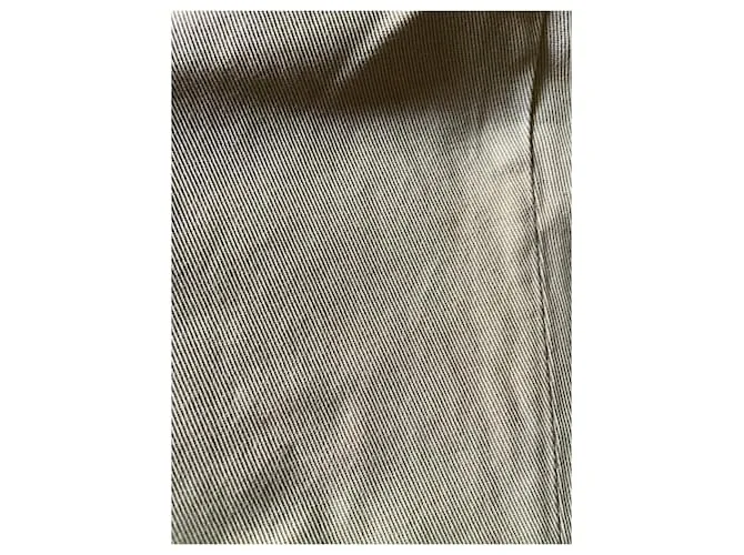 Pantalón de sarga de algodón Beige Brunello Cucinelli T. 54 ESO 