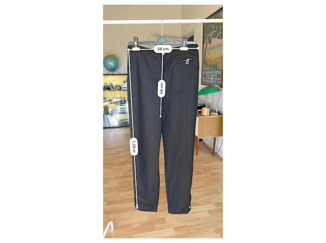 Pantalón recto negro vintage de Hermès 