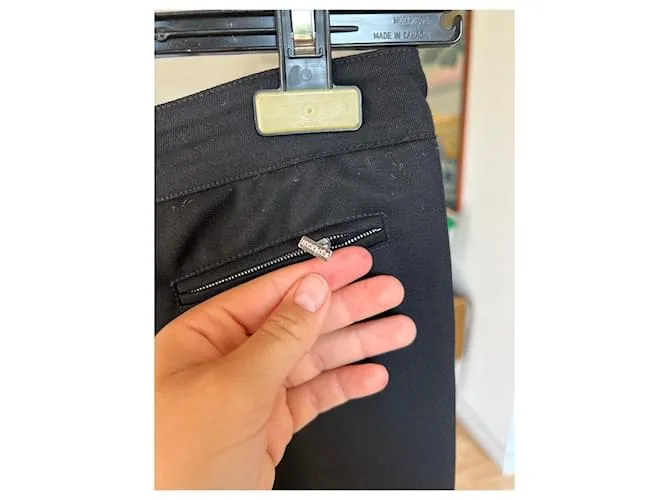 Pantalón recto negro vintage de Hermès 