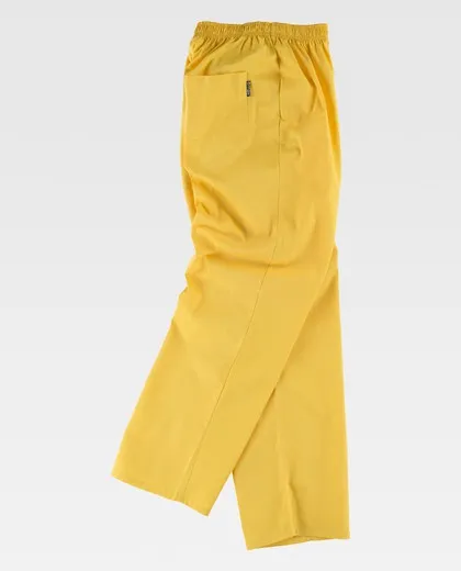 Pantalón sanitario con cintura elástica Amarillo