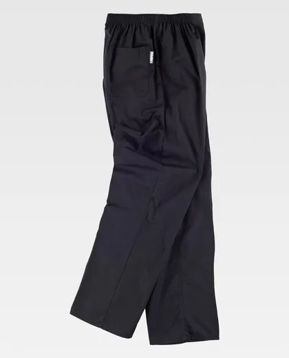 Pantalón sanitario con cintura elástica Negro