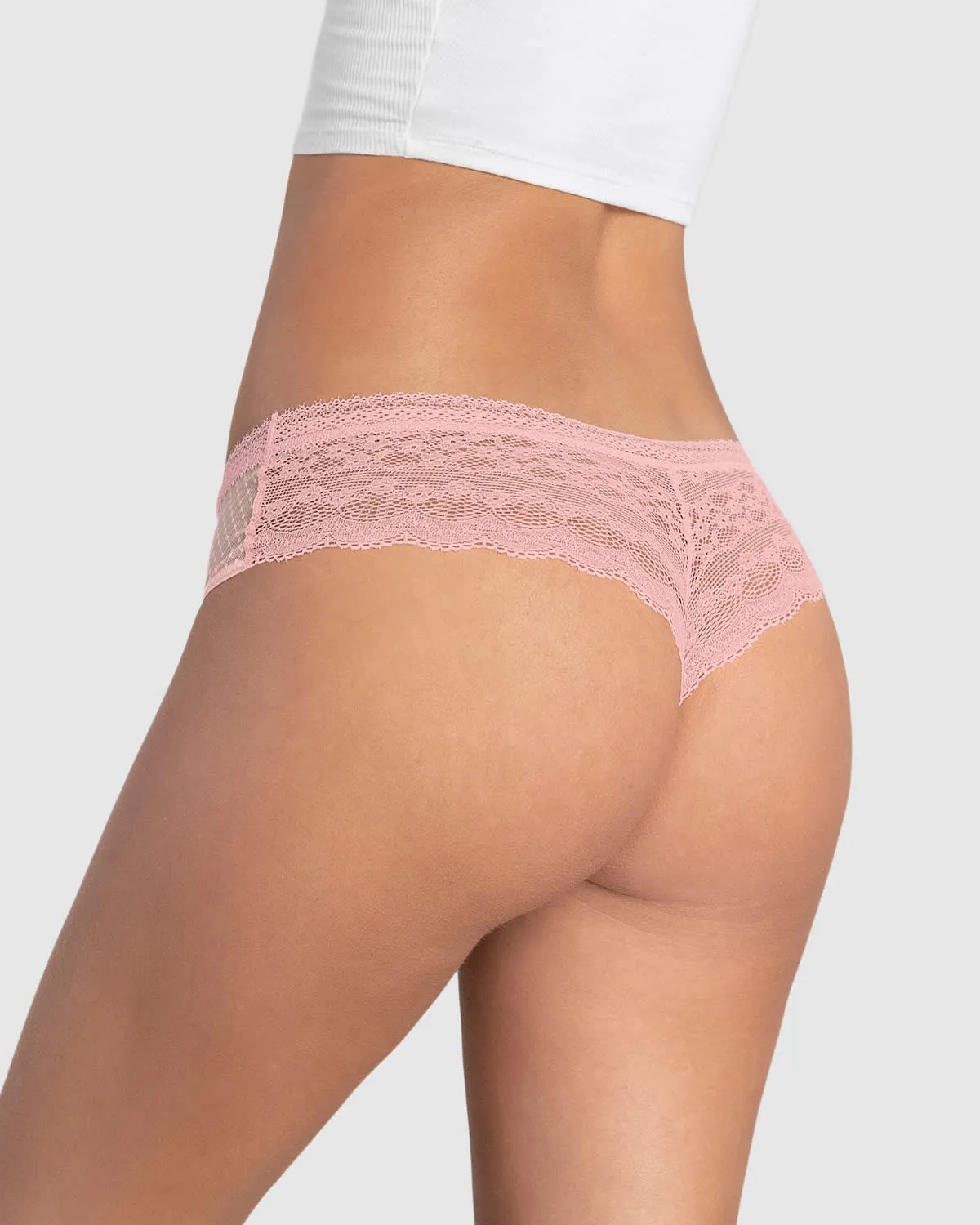 Paquete x 2 panties cacheteros en encaje y tul