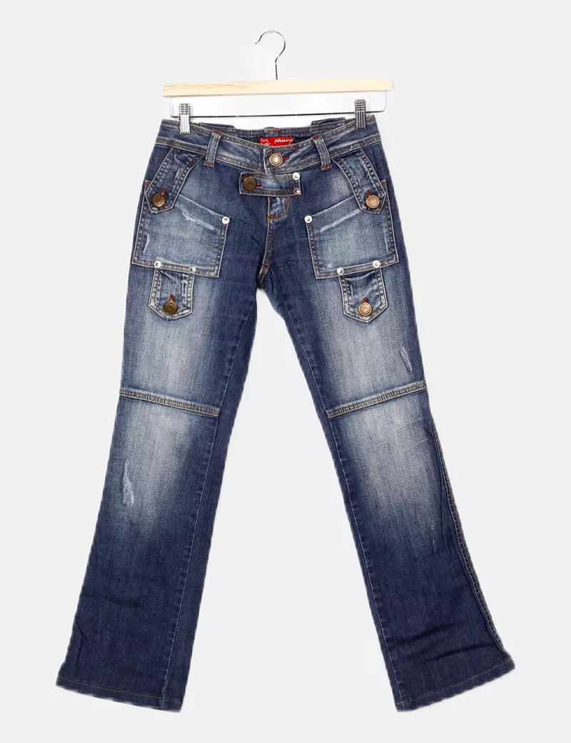 Phard Jeans azul bolsillos