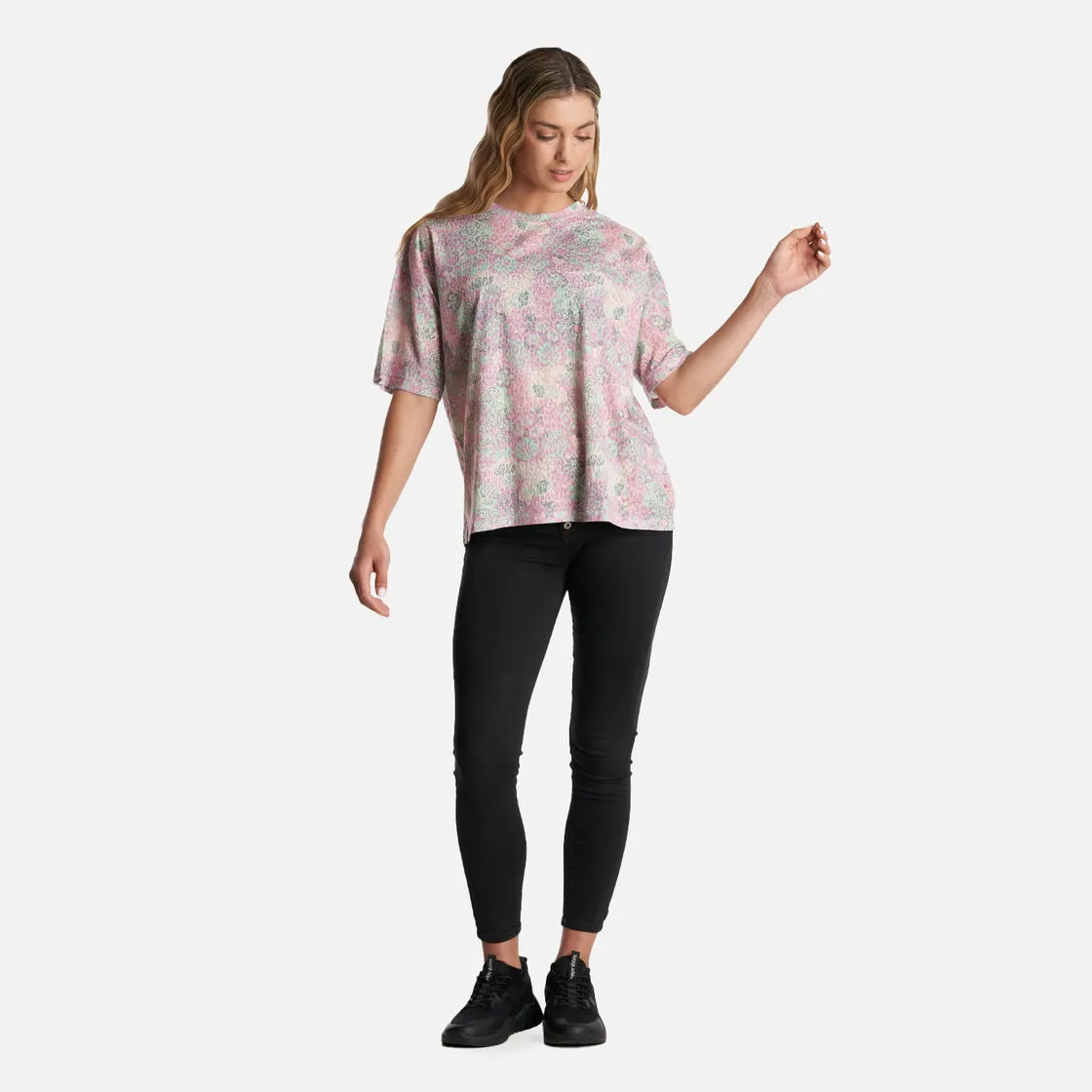 Polera Mujer Coralisima Print Crema Haka Honu