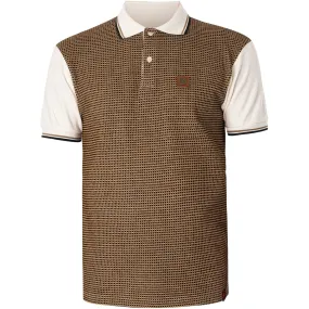 Polo Con Panel De Jacquard Ojo De Perdiz