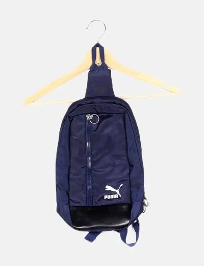 Puma Mochila azul detalle logo