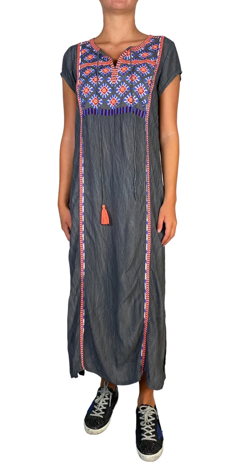 RAPSODIA Vestido Maxi Bordado