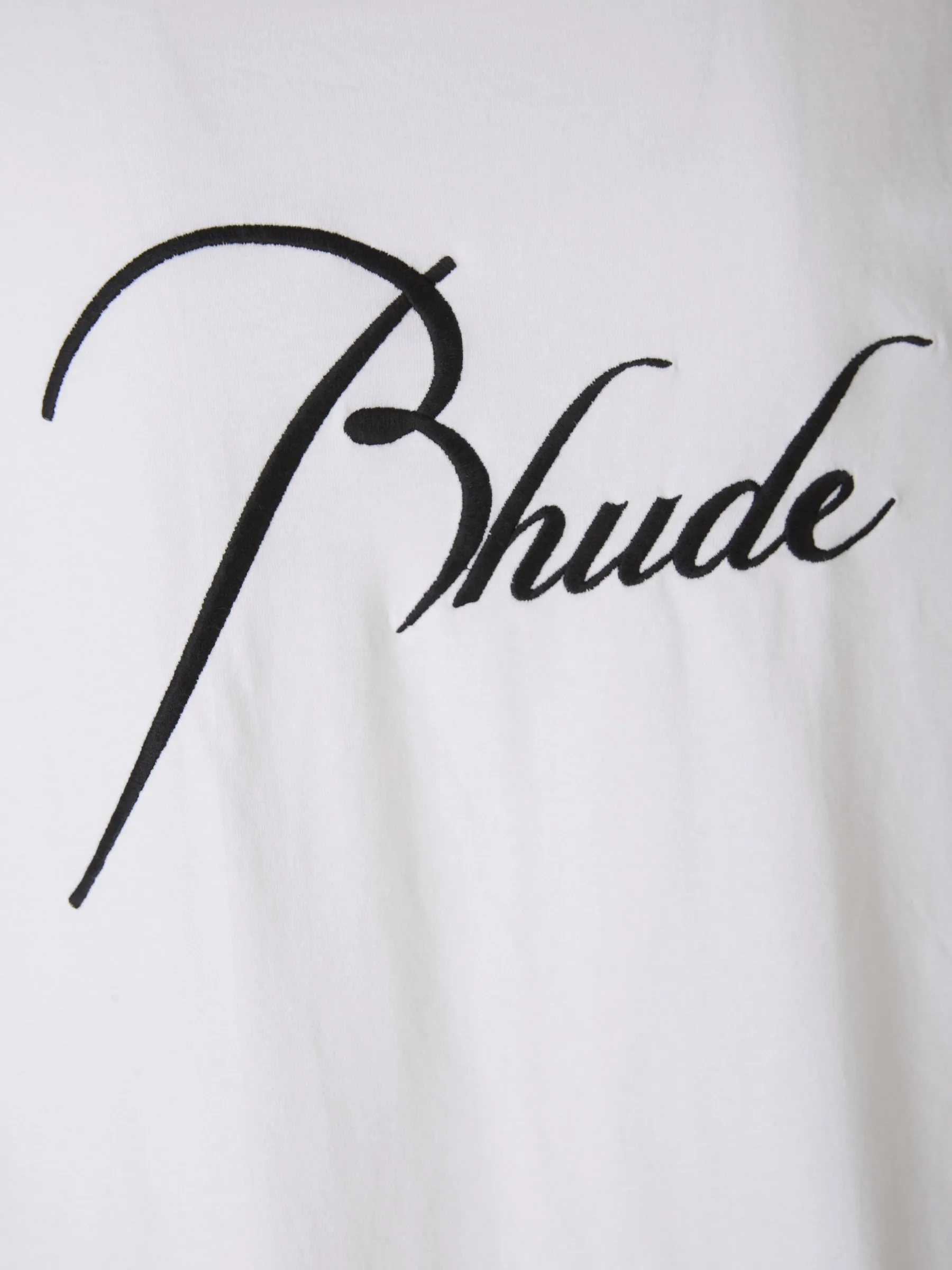 Rhude Camiseta Logo Bordado