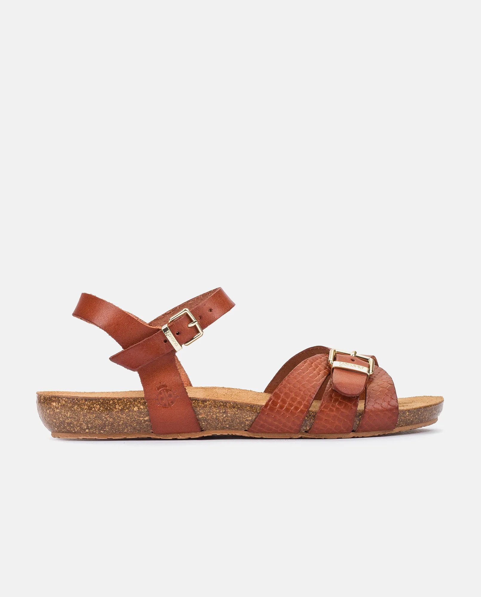 Sandalia plana Ibiza 185 marron