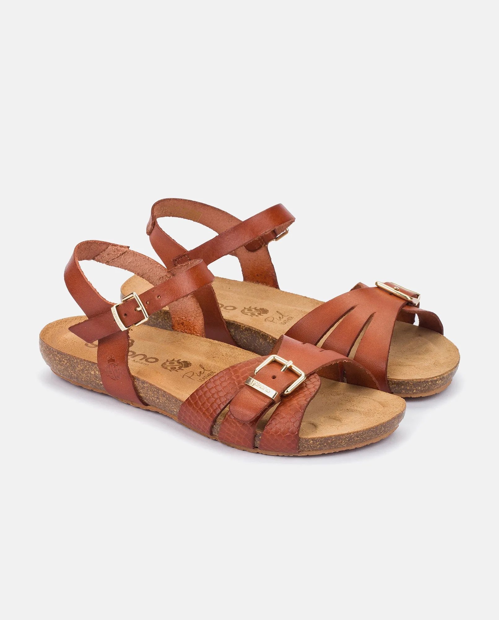 Sandalia plana Ibiza 185 marron