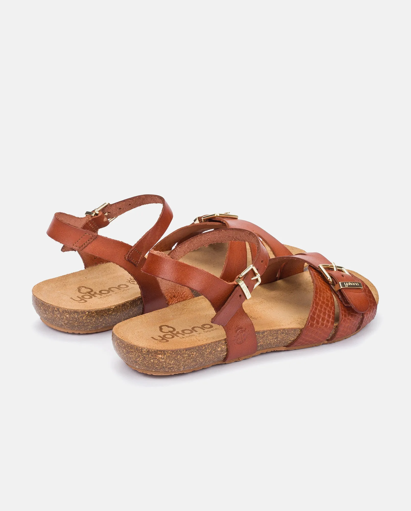 Sandalia plana Ibiza 185 marron