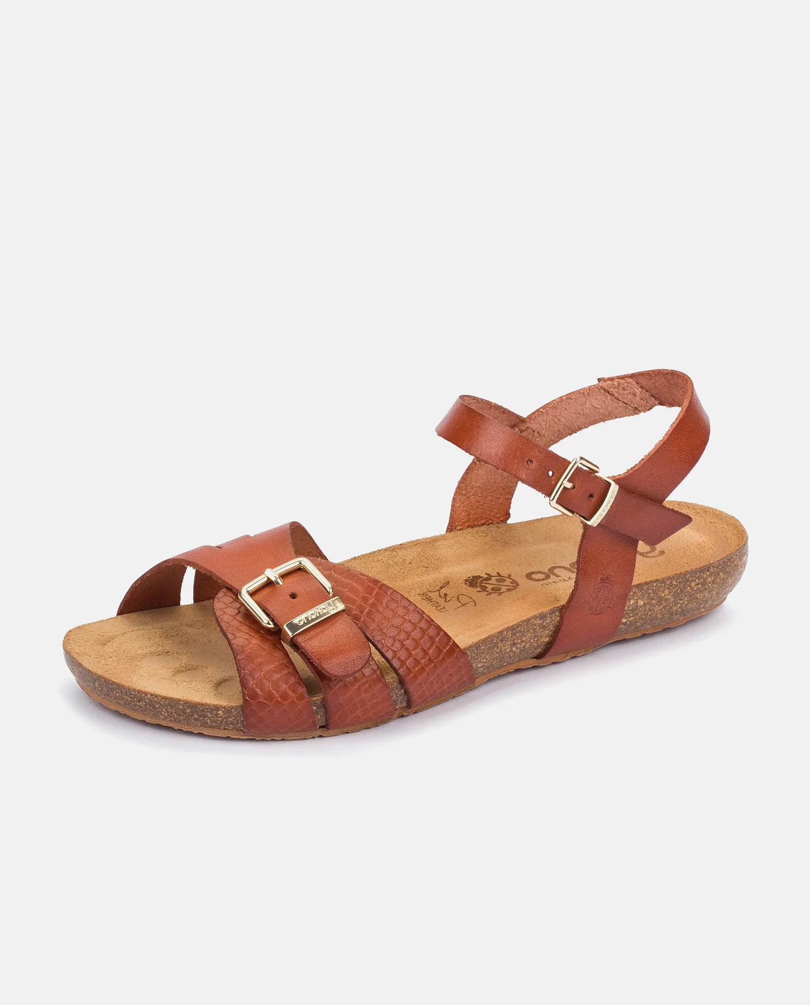 Sandalia plana Ibiza 185 marron