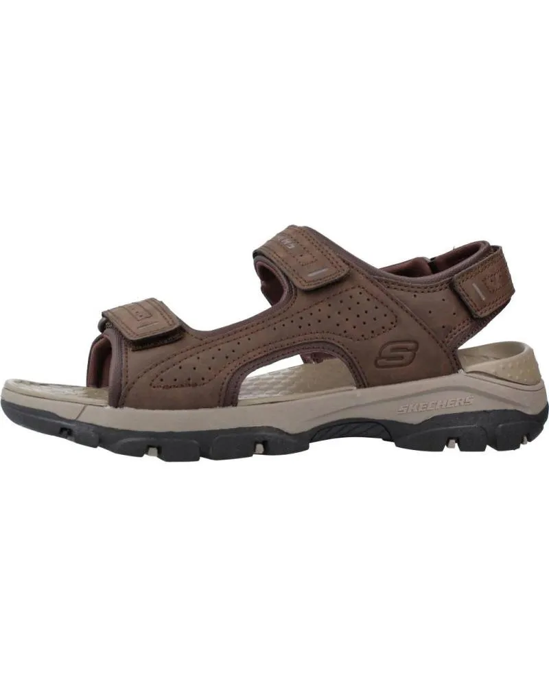 SANDALIAS DE HOMBRE SKECHERS TRESMEN  GARO MARRON