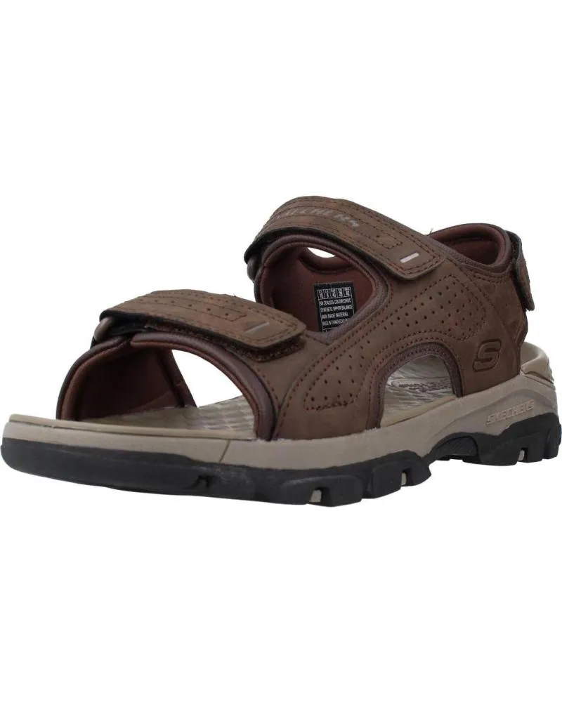 SANDALIAS DE HOMBRE SKECHERS TRESMEN  GARO MARRON