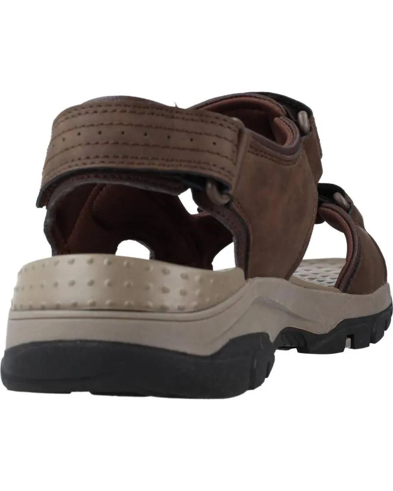 SANDALIAS DE HOMBRE SKECHERS TRESMEN  GARO MARRON