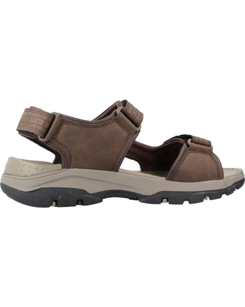 SANDALIAS DE HOMBRE SKECHERS TRESMEN  GARO MARRON