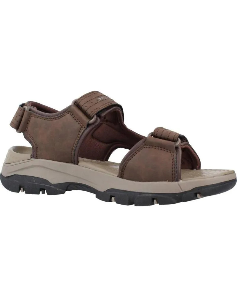 SANDALIAS DE HOMBRE SKECHERS TRESMEN  GARO MARRON