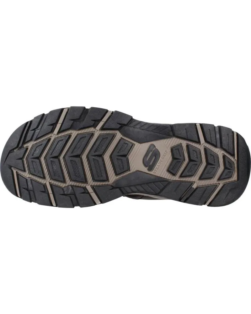 SANDALIAS DE HOMBRE SKECHERS TRESMEN  GARO MARRON