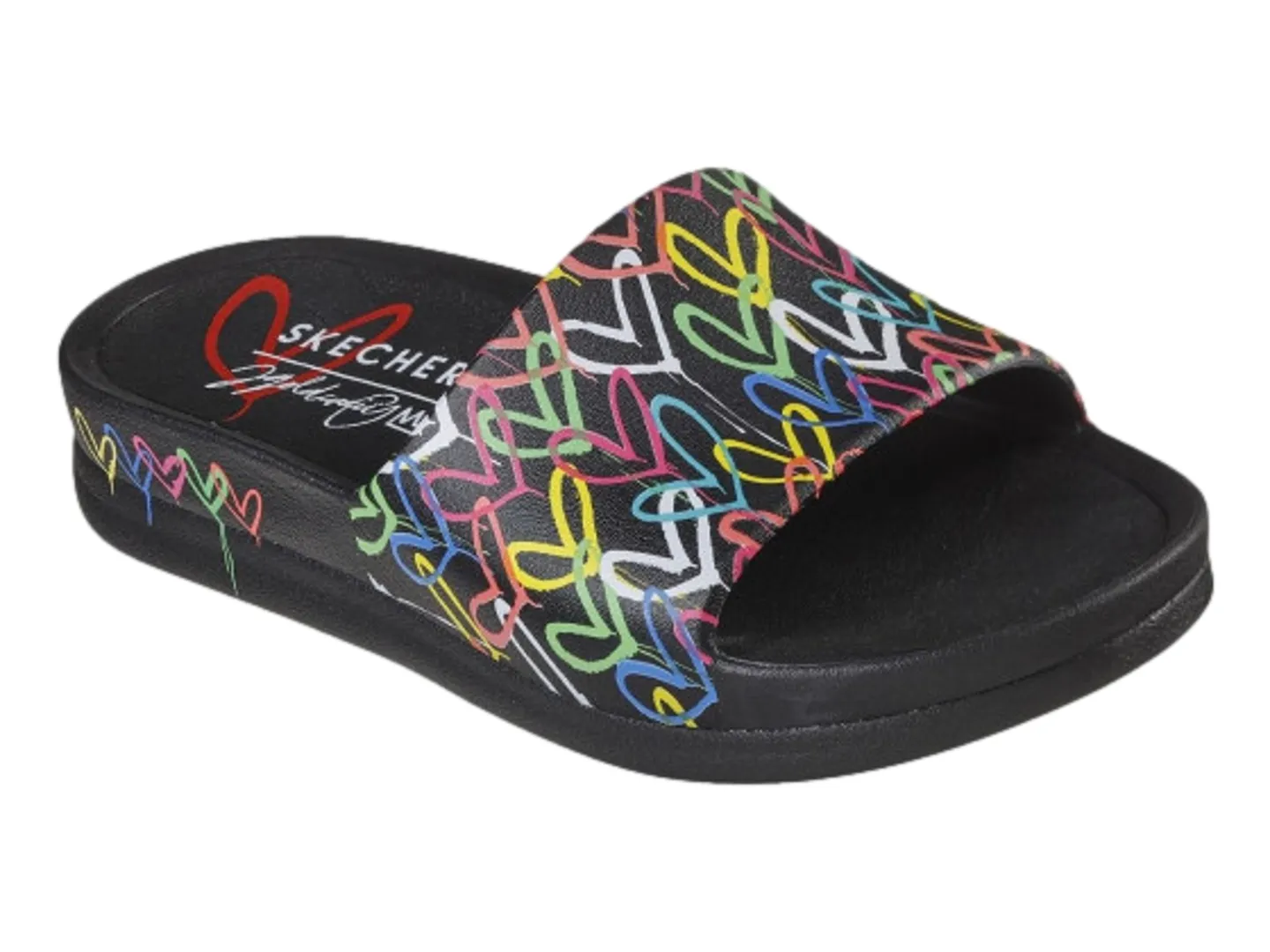 Sandalias Skechers Foamies Negro Para Mujer