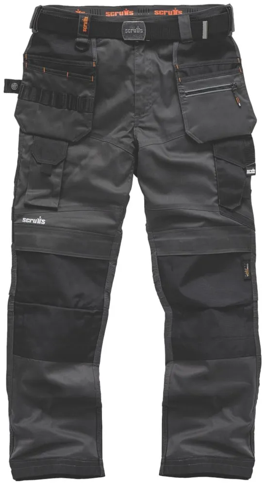 Scruffs Pro Flex Holster, pantalón de trabajo, grafito (cintura 32