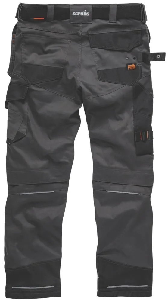 Scruffs Pro Flex Holster, pantalón de trabajo, grafito (cintura 32