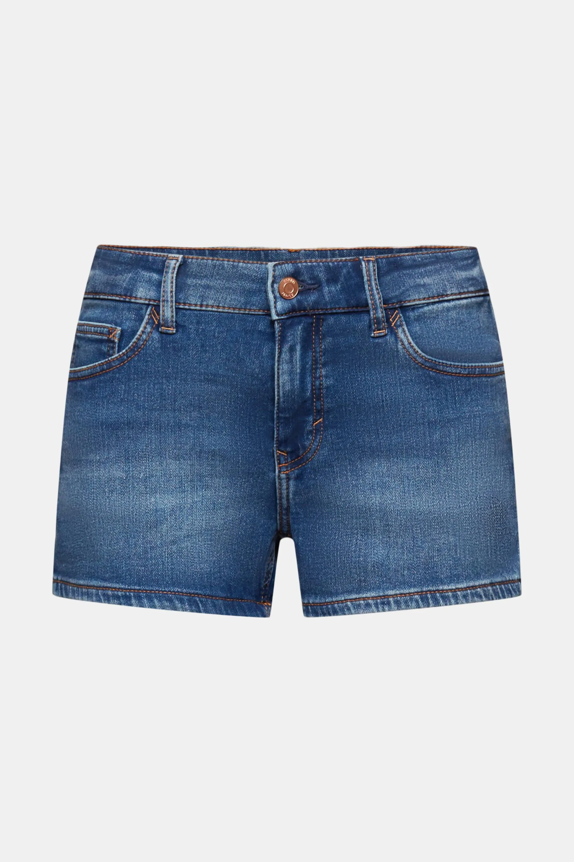 Shorts vaqueros con tiro medio