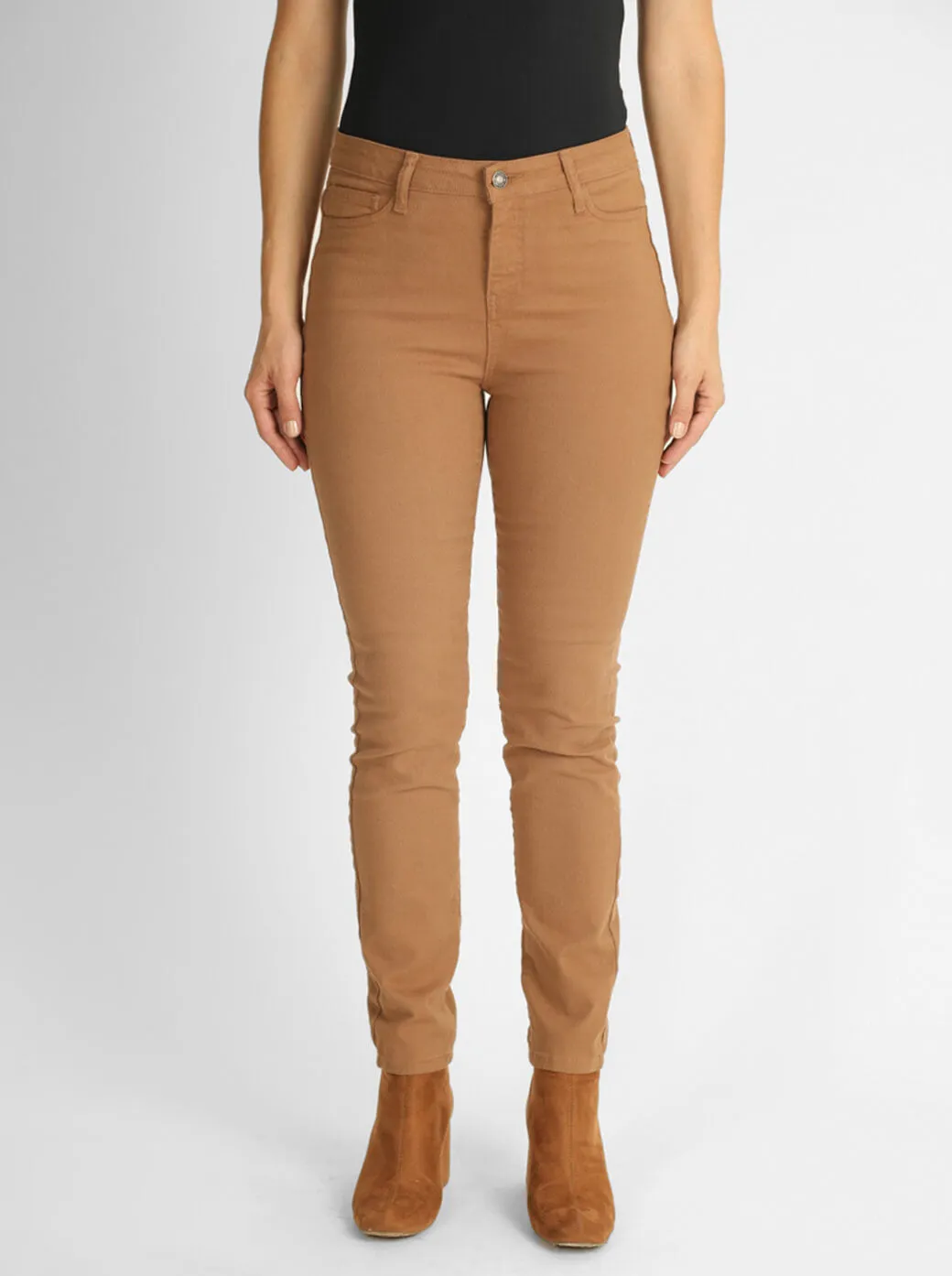 Skinny jeans camel