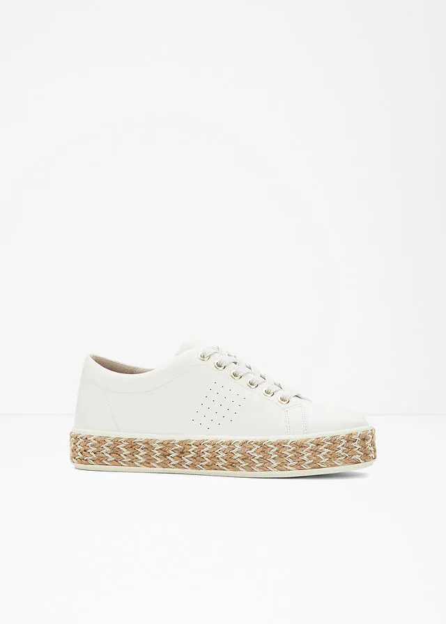 Sneakers bajos con plataforma Blanco