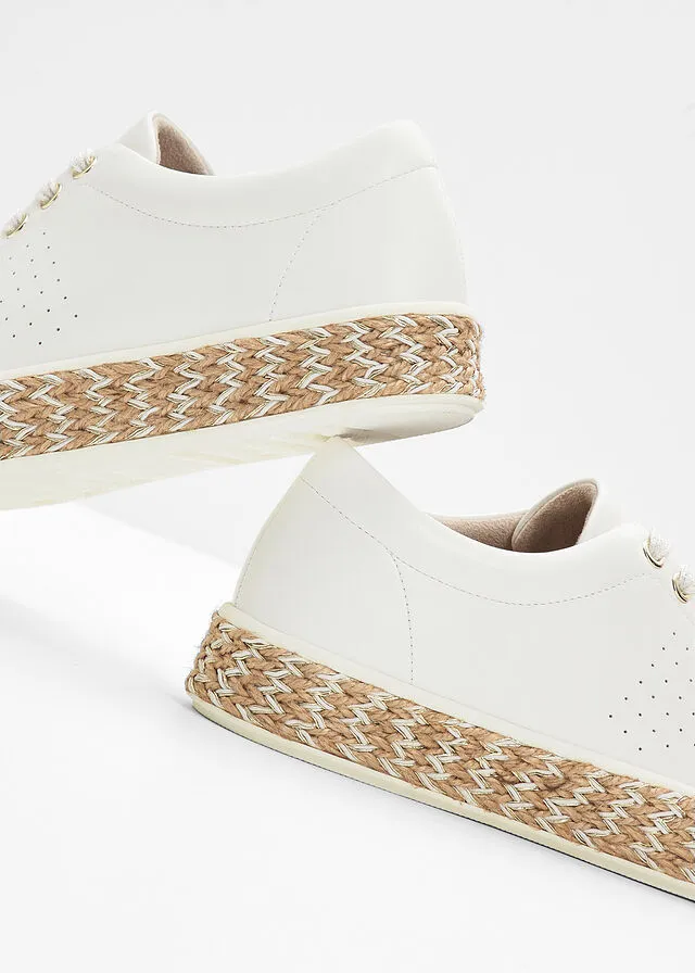 Sneakers bajos con plataforma Blanco