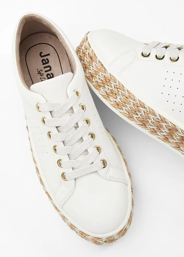 Sneakers bajos con plataforma Blanco