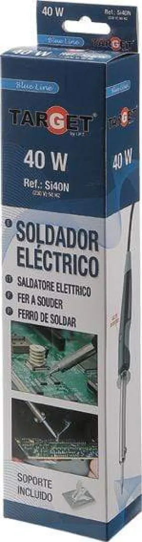 Soldador de punta recta Target 40W 1,2+2,5MM