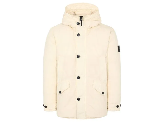 STONE ISLAND ISLA DE LA PIEDRA 42732 CREMA NASLAN LIGHT WATRO DOWNTC BLANCO 