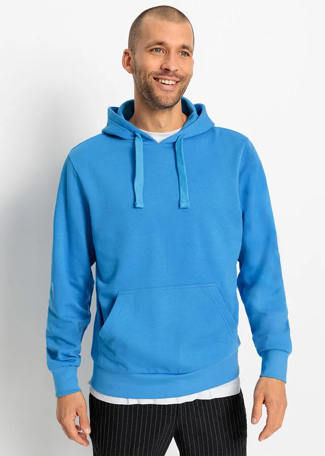 Sudadera con capucha azul brillante