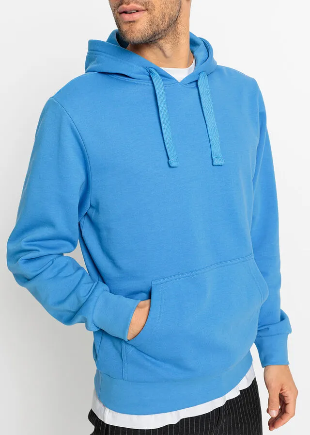 Sudadera con capucha azul brillante