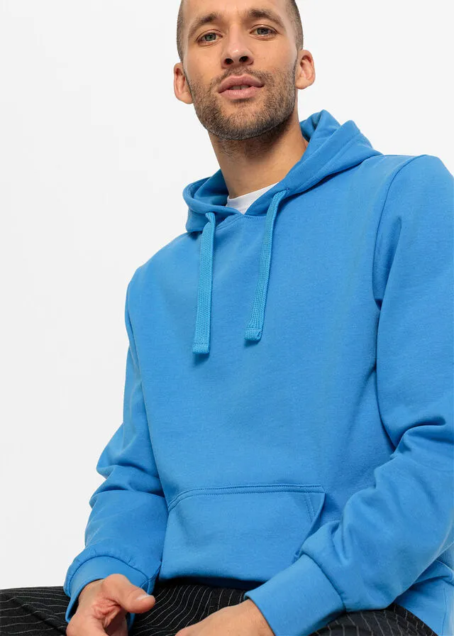 Sudadera con capucha azul brillante