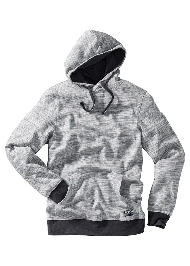 Sudadera con capucha Gris jaspeado