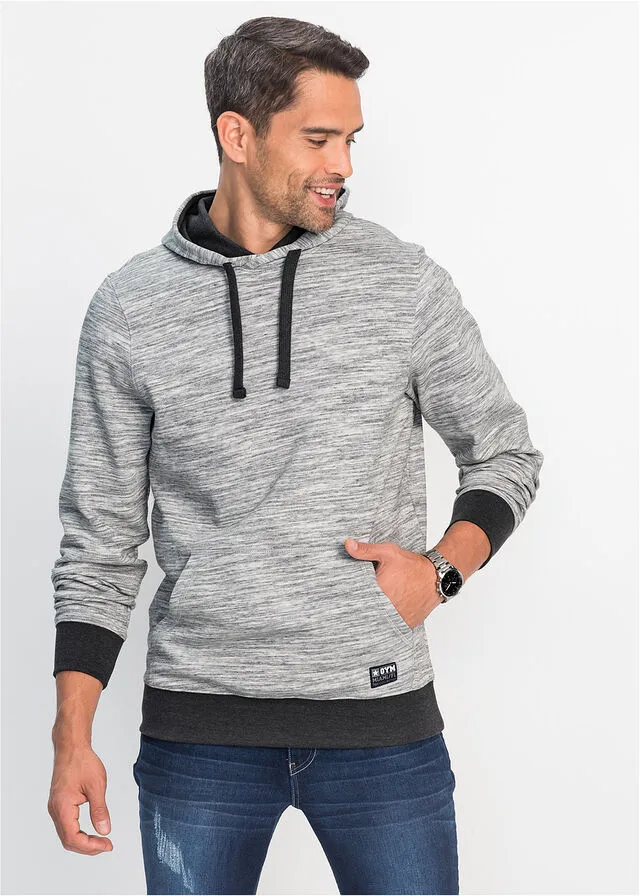 Sudadera con capucha Gris jaspeado