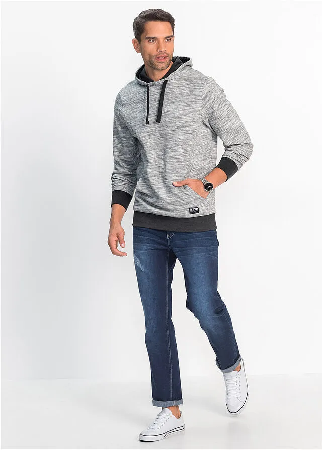 Sudadera con capucha Gris jaspeado