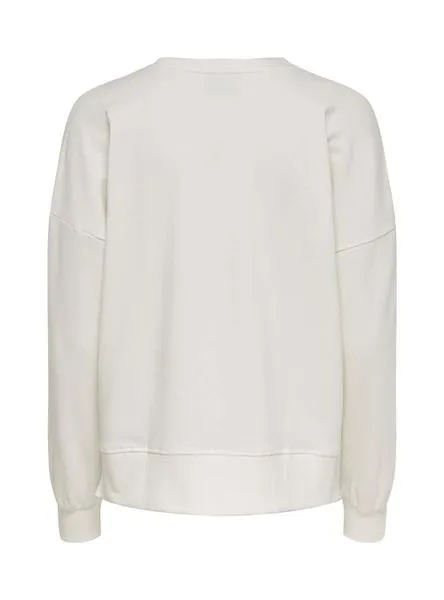 sudadera only laudrey blanco para mujer