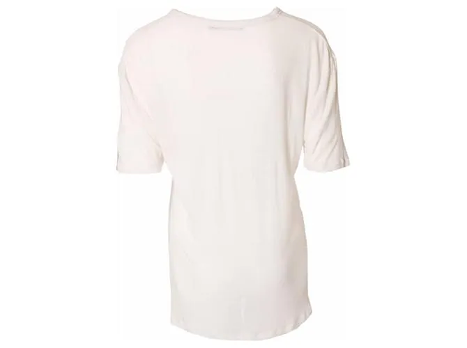 T By Alexander Wang T por Alexander Wang, camisa color crema. 