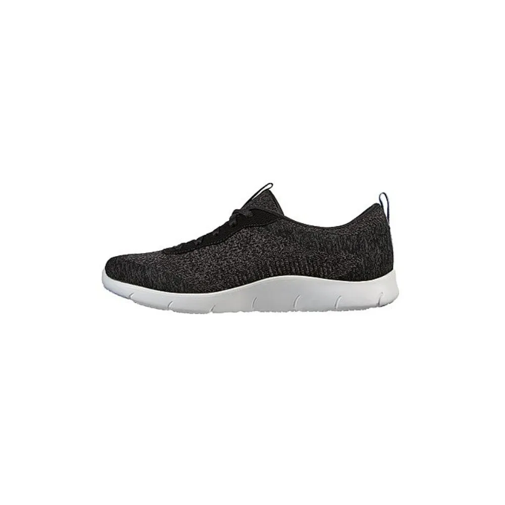 TENIS MUJER SKECHERS ARCH FIT  REFINE  NEGRO  BLANCO