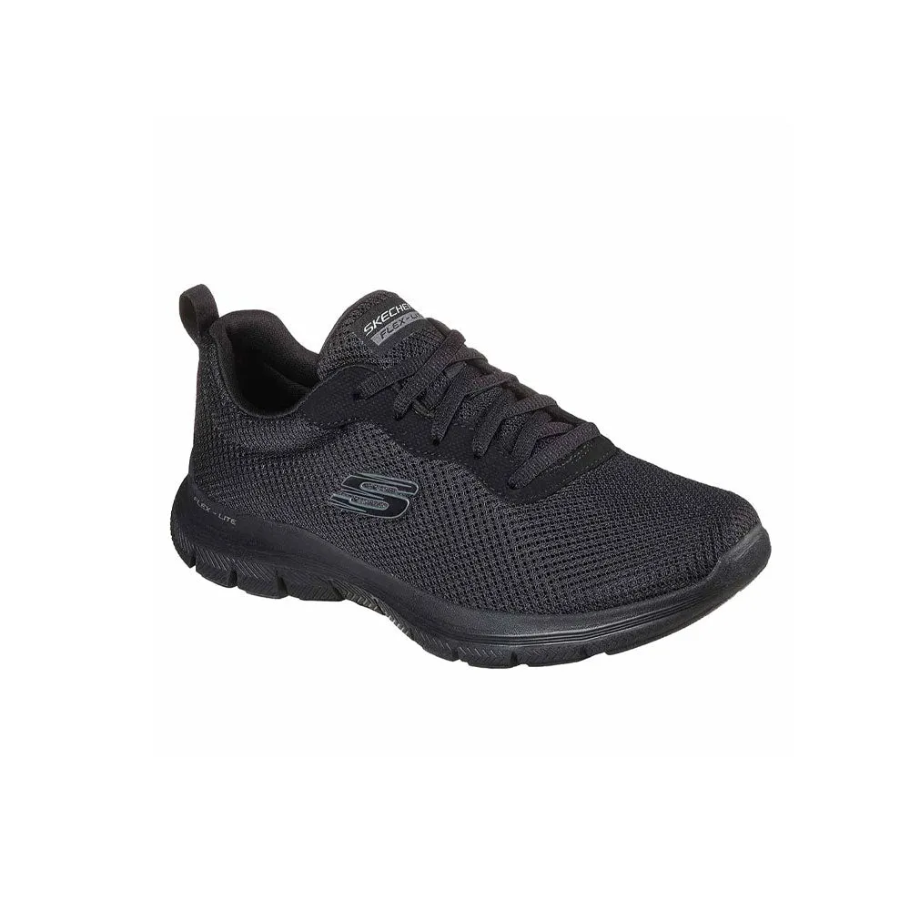 TENIS MUJER SKECHERS FLEX APPEAL  NEGRO