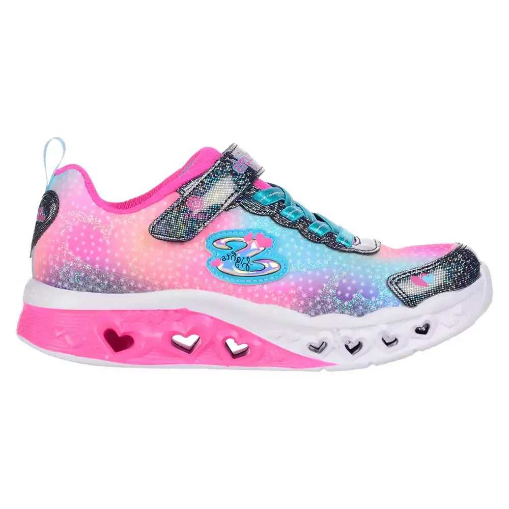 TENIS NIA SKECHERS FLUTTER HEART LIGHTS  ROSA