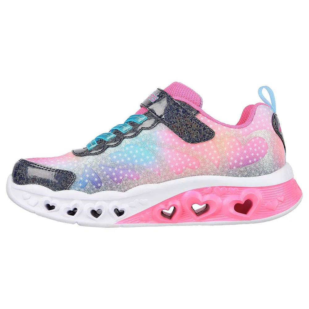 TENIS NIA SKECHERS FLUTTER HEART LIGHTS  ROSA