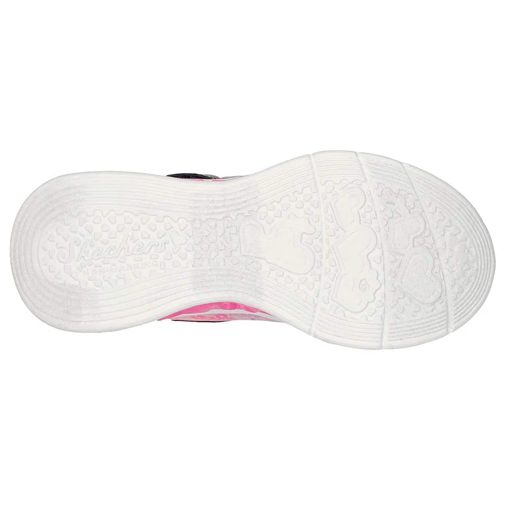 TENIS NIA SKECHERS FLUTTER HEART LIGHTS  ROSA