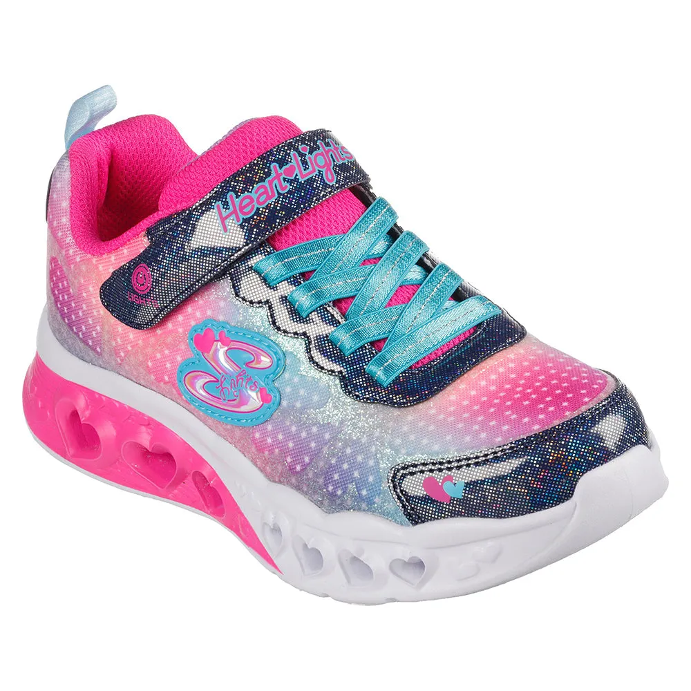 TENIS NIA SKECHERS FLUTTER HEART LIGHTS  ROSA